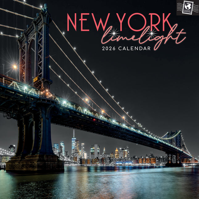 New York Limelight - 2026 Square Wall Calendar 16 Months World & Travel Planner