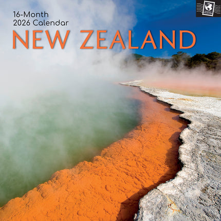 New Zealand - 2026 Square Wall Calendar 16 Months World & Travel Premium Planner
