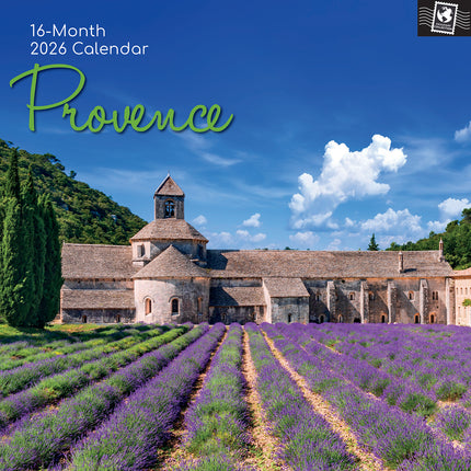 Provence 2026 Square Wall Calendar 16 Months World & Travel Premium Planner Gift
