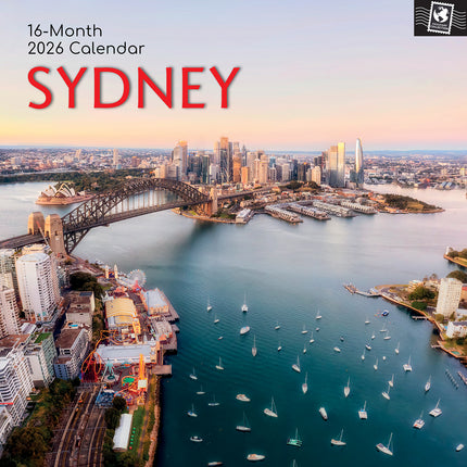 Sydney - 2026 Square Wall Calendar 16 Months World & Travel Premium Planner Gift