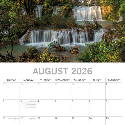 Thailand 2026 Square Wall Calendar 16 Months World & Travel Premium Planner Gift