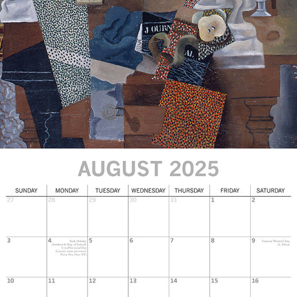 Picasso - 2025 Square Wall Calendar Arts 16 Months Premium Planner Gift