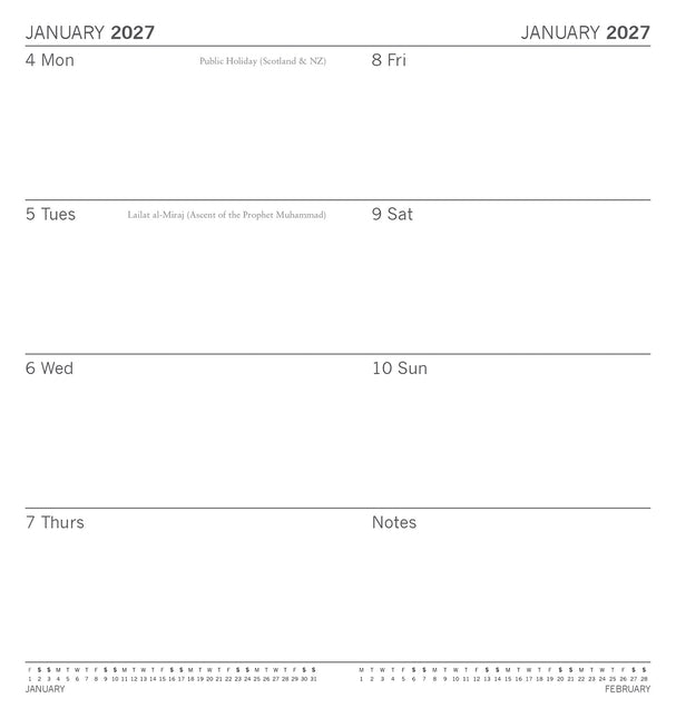 Dachshunds 2027 Pocket Diary - inside pages 1