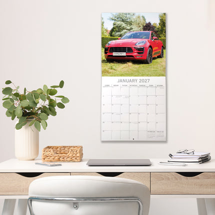 Porsche 2027 Premium Square Wall Calendar lifestyle image