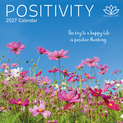 Positivity 2027 Premium Square Wall Calendar cover