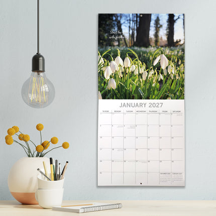 Positivity 2027 Premium Square Wall Calendar lifestyle image
