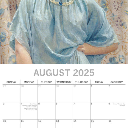 Pre-Raphaelites - 2025 Square Wall Calendar Arts 16 Months Premium Planner Gift