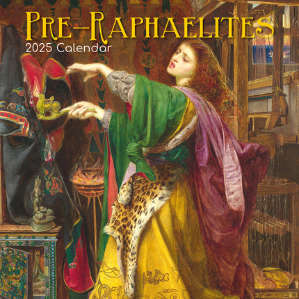 Pre-Raphaelites - 2025 Square Wall Calendar Arts 16 Months Premium Planner Gift