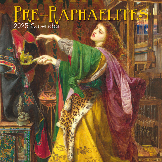 Pre-Raphaelites - 2025 Square Wall Calendar Arts 16 Months Premium Planner Gift