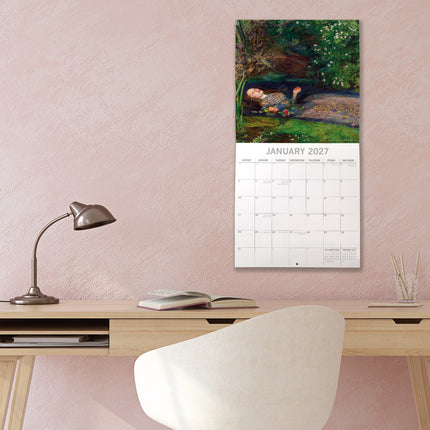 Pre-Raphaelites 2027 Premium Square Wall Calendar lifestyle image