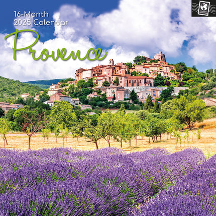 Provence 2025 Square Wall Calendar 16 Months Christmas New Year Premium Planner