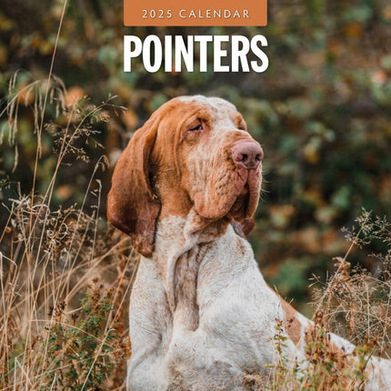 Pointers - 2025 Square Wall Calendar Animals 16 Months Premium New Year Planner