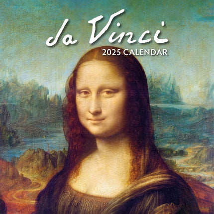 Da Vinci - 2025 Square Wall Calendar Fine Art 16 Months Premium New Year Planner