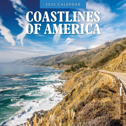 Coastlines of America - 2025 Square Wall Calendar Our World 16 Months Planner