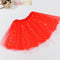 Sequin Tulle Tutu Skirt Ballet Kids Princess Dressup Party Baby Girls Dance Wear - Red