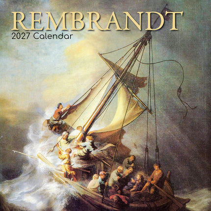 Rembrandt 2027 Premium Square Wall Calendar cover