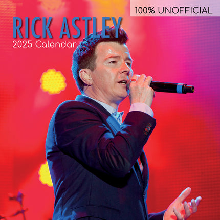 Rick Astley - 2025 Square Wall Calendar 16 Months Premium New Year Planner Gift