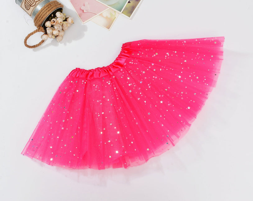 sequin-tulle-tutu-skirt-ballet-kids-princess-dressup-party-baby-girls-dance-wear