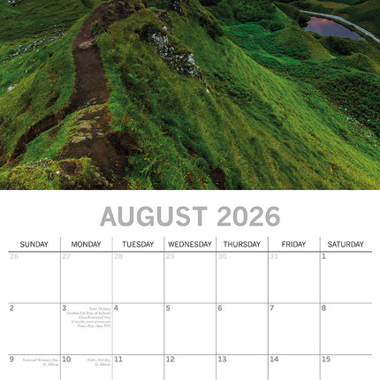 Beautiful Britain - 2026 Square Wall Calendar 16 Months New Year Premium Planner