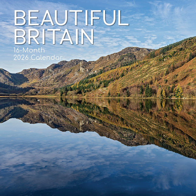 Beautiful Britain - 2026 Square Wall Calendar 16 Months New Year Premium Planner