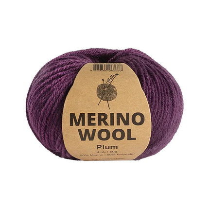 50g Knitting Yarn 4 Ply Merino Alpaca Wool Super Soft Solid Plain Colour Yarn - Zmart Australia