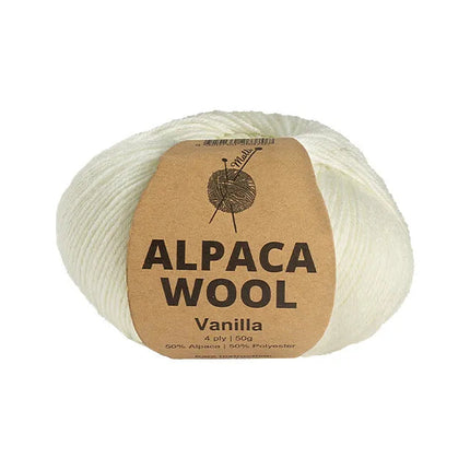 50g Knitting Yarn 4 Ply Merino Alpaca Wool Super Soft Solid Plain Colour Yarn - Zmart Australia