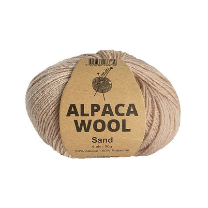 50g Knitting Yarn 4 Ply Merino Alpaca Wool Super Soft Solid Plain Colour Yarn - Zmart Australia