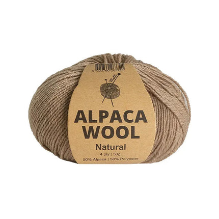 50g Knitting Yarn 4 Ply Merino Alpaca Wool Super Soft Solid Plain Colour Yarn - Zmart Australia