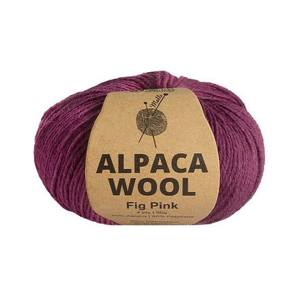 50g Knitting Yarn 4 Ply Merino Alpaca Wool Super Soft Solid Plain Colour Yarn - Zmart Australia