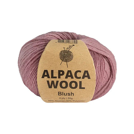 50g Knitting Yarn 4 Ply Merino Alpaca Wool Super Soft Solid Plain Colour Yarn - Zmart Australia