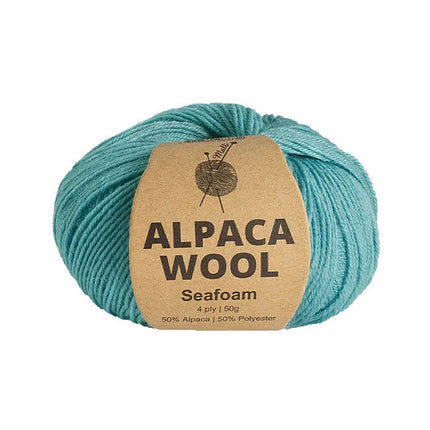 50g Knitting Yarn 4 Ply Merino Alpaca Wool Super Soft Solid Plain Colour Yarn - Zmart Australia