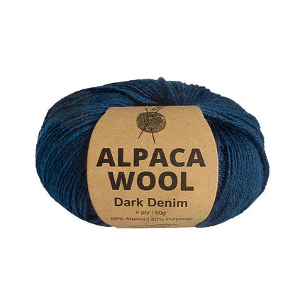 50g Knitting Yarn 4 Ply Merino Alpaca Wool Super Soft Solid Plain Colour Yarn - Zmart Australia