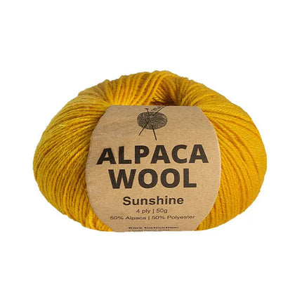 50g Knitting Yarn 4 Ply Merino Alpaca Wool Super Soft Solid Plain Colour Yarn - Zmart Australia