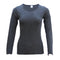 Womens Merino Wool Top Thermal Underwear Pajamas - Women's Top - Black