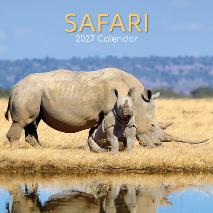 Safari 2027 Premium Square Wall Calendar cover