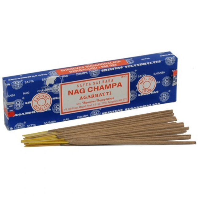 Nag Champa SATYA Sai Baba Incense Sticks Home Scents Fragrance 12x15g - Zmart Australia