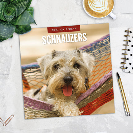 Schnauzer 2027 square wall calendar - image detail