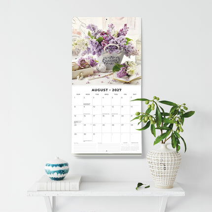 Shabby Chic 2027 square wall calendar - wall display