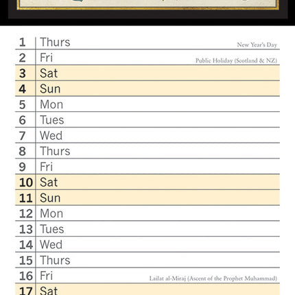 Botanicals 2026 Rectangle Wall Calendar