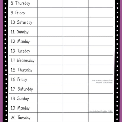 Home Organiser 2026 Rectangle Wall Calendar