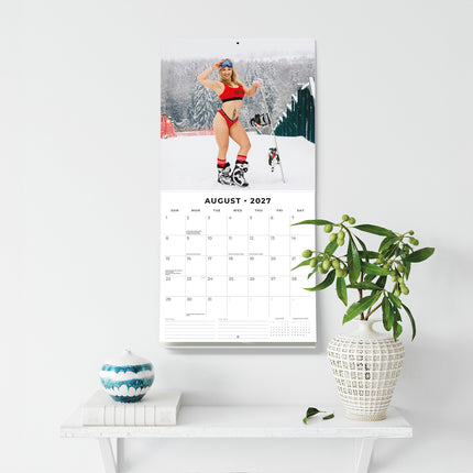 Snow Girls 2027 square wall calendar - wall display