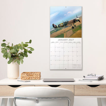 Spitfires 2027 Premium Square Wall Calendar lifestyle image