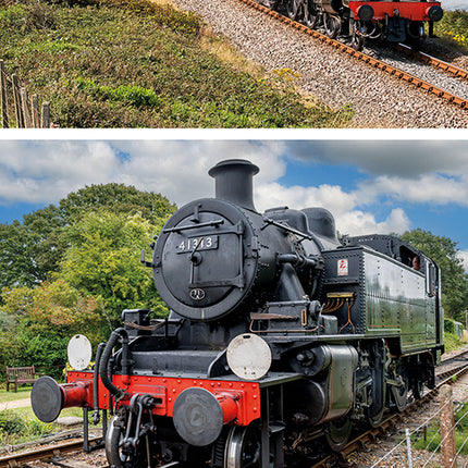 Steam Trains 2027 Premium Slim Wall Calendar cover