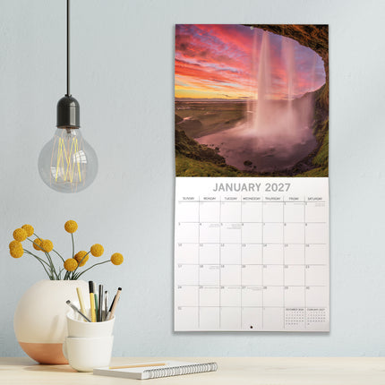 Sunsets 2027 Premium Square Wall Calendar lifestyle image