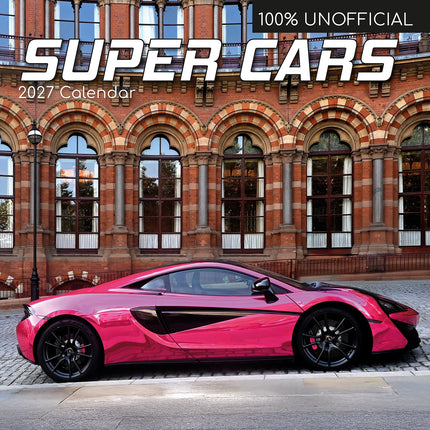 Super Cars 2027 Premium Square Wall Calendar cover