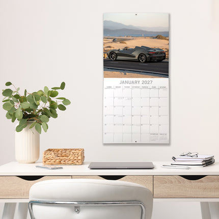 Super Cars 2027 Premium Square Wall Calendar lifestyle image