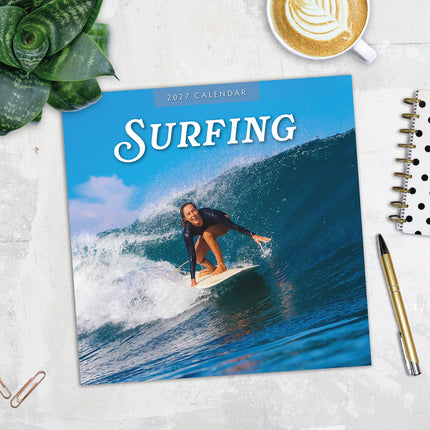 Surfing 2027 square wall calendar - image detail