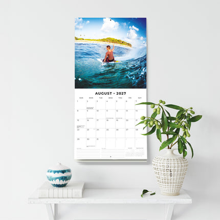 Surfing 2027 square wall calendar - wall display