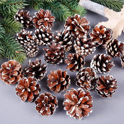 18 Christmas Natural Pine Cones Xmas Tree Hanging Home Decoration Ornament Gifts - Zmart Australia