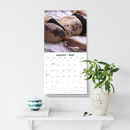 Tattoo Girls 2027 square wall calendar - wall display